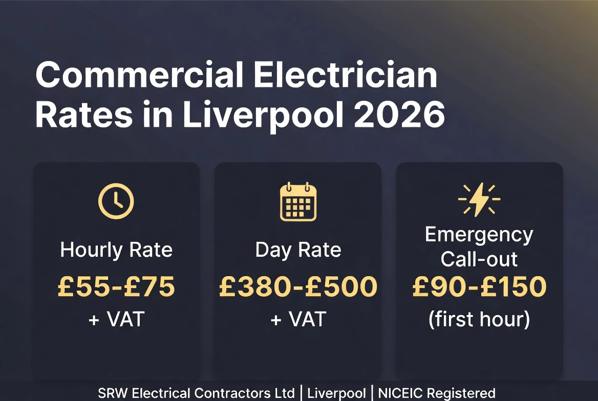 How Much Does a Commercial Electrician Cost in Liverpool - SRW Electrical Contractors v1
